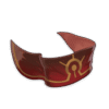 Trimmed Red Silk